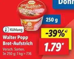 Lidl Walter Popp Brot-Aufstrich Angebot