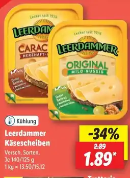 Lidl Leerdammer Käsescheiben Angebot