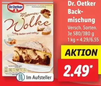 Lidl Dr. Oetker Back- mischung Angebot