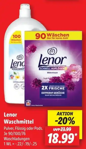 Lidl Lenor Waschmittel Angebot