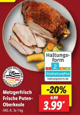 Lidl Metzgerfrisch Frische Puten- Oberkeule Angebot