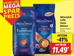 Lidl Mövenpick Caffé Ganze Bohnen Angebot