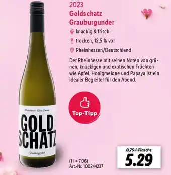 Lidl Goldschatz Grauburgunder Angebot