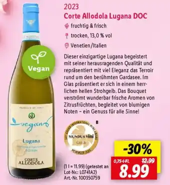 Lidl Corte Allodola Lugana DOC Angebot