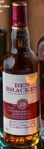 Lidl Ben Bracken Speyside Single Malt Scotch Whisky 18 Jahre mit Geschenkbox Angebot