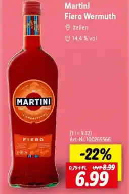 Lidl Martini Fiero Wermuth Angebot