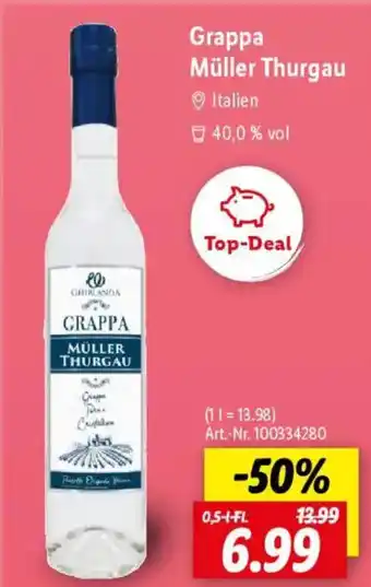 Lidl Grappa Müller Thurgau Angebot