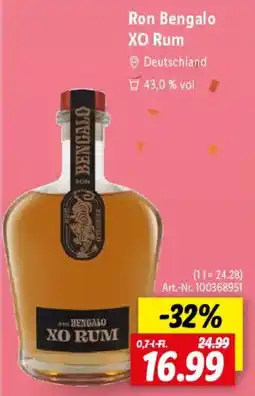 Lidl Ron Bengalo XO Rum Angebot