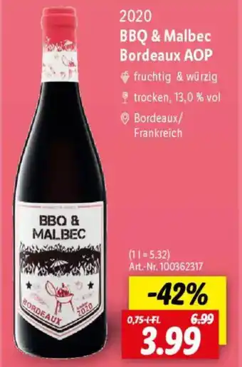 Lidl BBQ & Malbec Bordeaux AOP Angebot