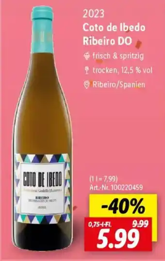 Lidl Coto de Ibedo Ribeiro DO Angebot