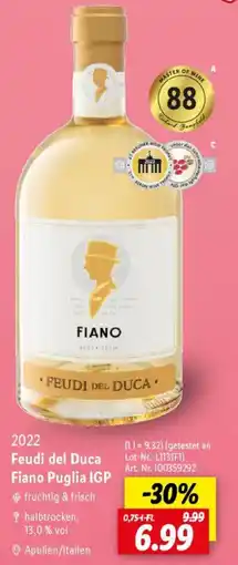 Lidl Feudi del Duca Fiano Puglia IGP Angebot