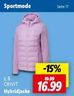 Lidl CRIVIT Hybridjacke Angebot