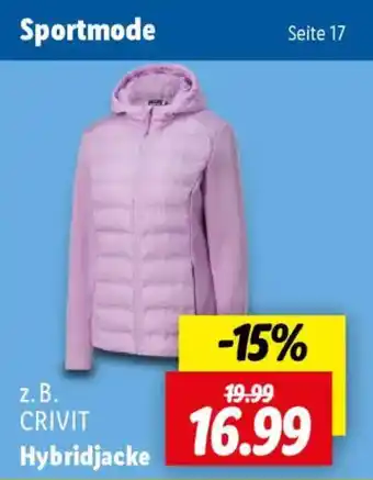 Lidl CRIVIT Hybridjacke Angebot