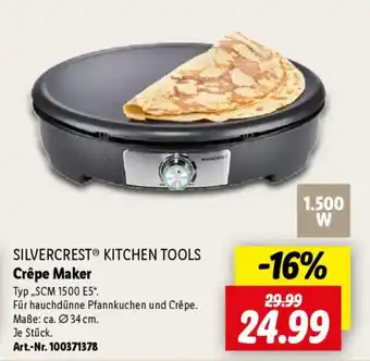 Lidl SILVERCREST KITCHEN TOOLS Crêpe Maker Angebot