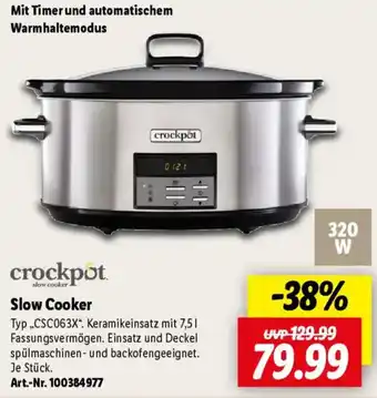 Lidl crockpot slow cooker Angebot