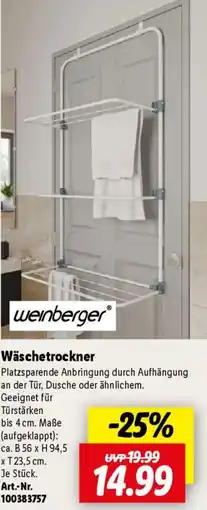 Lidl weinberger Wäschetrockner Angebot