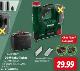 Lidl PARKSID 20-V-Akku-Tacker Angebot