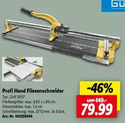 Lidl Profi Hand Fliesenschneider Güde Angebot