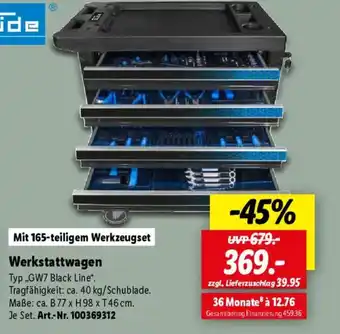 Lidl Güde Werkstattwagen Angebot