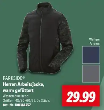 Lidl PARKSIDE Herren Arbeitsjacke Herren Arbeitsjacke Angebot