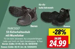 Lidl PARKSIDE S3-Sicherheitsschuh mit Warmfutter Angebot