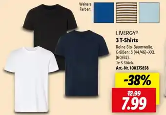 Lidl LIVERGY 3 T-Shirts Angebot