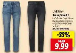 Lidl LIVERGY Jeans, Slim Fit Angebot