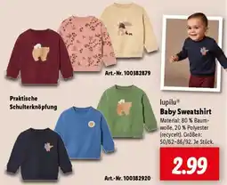 Lidl lupilu Baby Sweatshirt Angebot