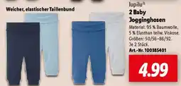 Lidl lupilu 2 Baby Jogginghosen Angebot