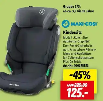 Lidl MAXI-COSI Kindersitz Angebot