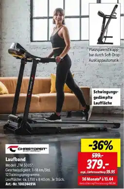 Lidl CHRISTOPEIT Laufband Angebot