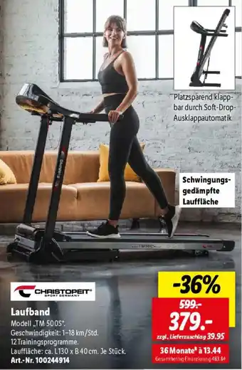 Lidl CHRISTOPEIT Laufband Angebot