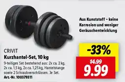 Lidl CRIVIT Kurzhantel-Set, 10 kg Angebot