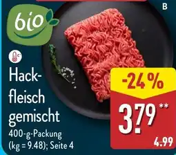 Aldi Nord Hack- fleisch gemischt Angebot