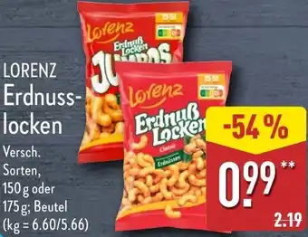 Aldi Nord LORENZ Erdnuss- locken Angebot