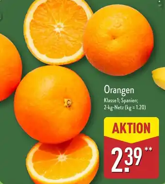 Aldi Nord Orangen Angebot