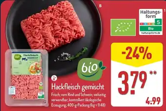 Aldi Nord bio Hackfleisch gemischt Angebot