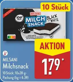 Aldi Nord MILSANI Milchsnack Angebot