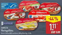 Aldi Nord HAWESTA Heringsfilets Angebot