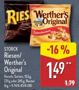 Aldi Nord STORCK Riesen/ Werther's Original Angebot