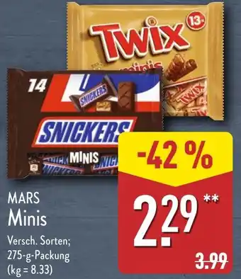 Aldi Nord MARS Minis Angebot