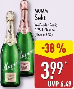 Aldi Nord MUMM Sekt Angebot