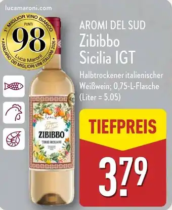 Aldi Nord AROMI DEL SUD Zibibbo Sicilia IGT Angebot