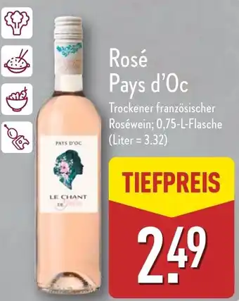 Aldi Nord Rosé Pays d'Oc Angebot