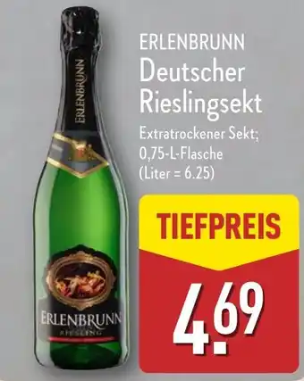 Aldi Nord ERLENBRUNN Deutscher Rieslingsekt Angebot