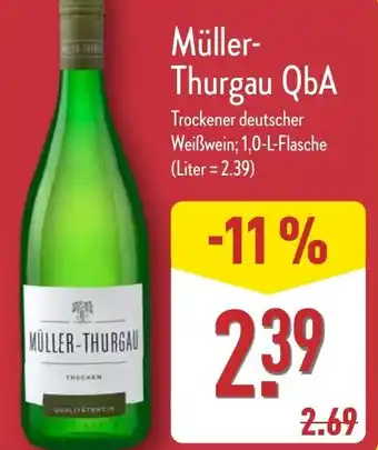 Aldi Nord Müller- Thurgau QbA Angebot