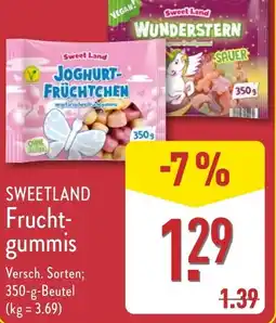 Aldi Nord SWEETLAND Frucht- gummis Angebot