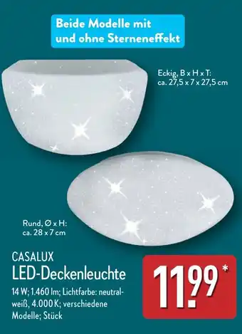 Aldi Nord CASALUX LED-Deckenleuchte Angebot