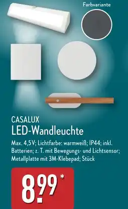 Aldi Nord CASALUX LED-Wandleuchte Angebot