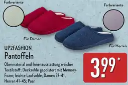 Aldi Nord UP2FASHION Pantoffeln Angebot